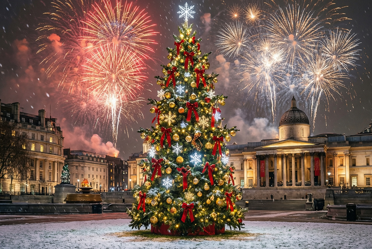 Как отмечают новый год в англии?