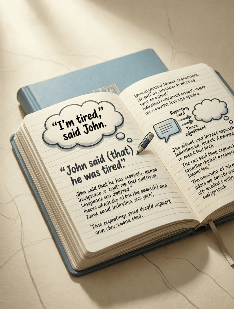 Косвенная речь в английском