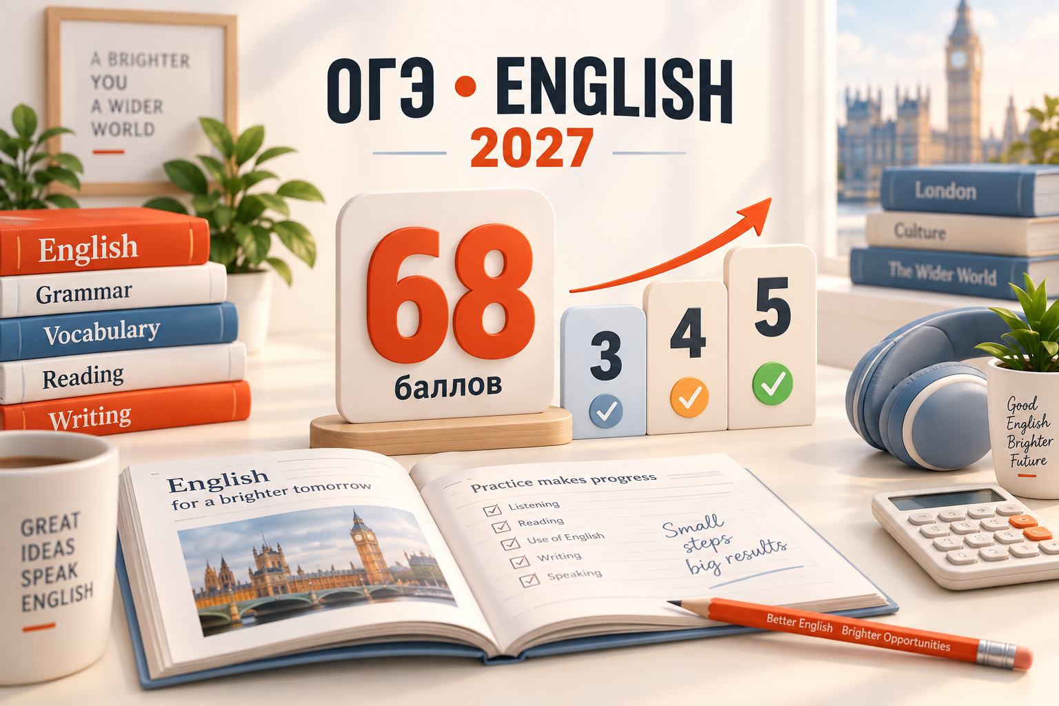 Баллы ОГЭ по английскому 2027: шкала перевода в оценку и сколько нужно на 3, 4 и 5